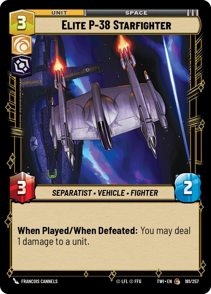 Elite P-38 Starfighter (181/257) (181/257) [Twilight of the Republic] | Eastridge Sports Cards & Games