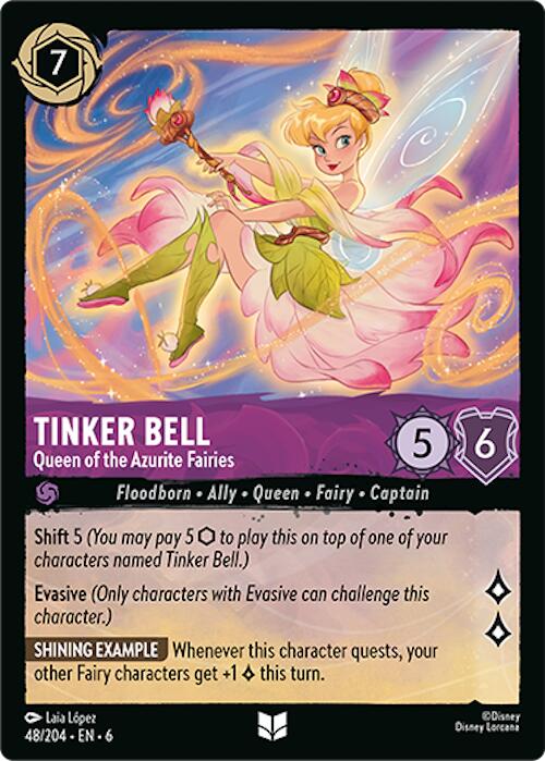Tinker Bell - Queen of the Azurite Fairies (48/204) [Azurite Sea] | Eastridge Sports Cards & Games