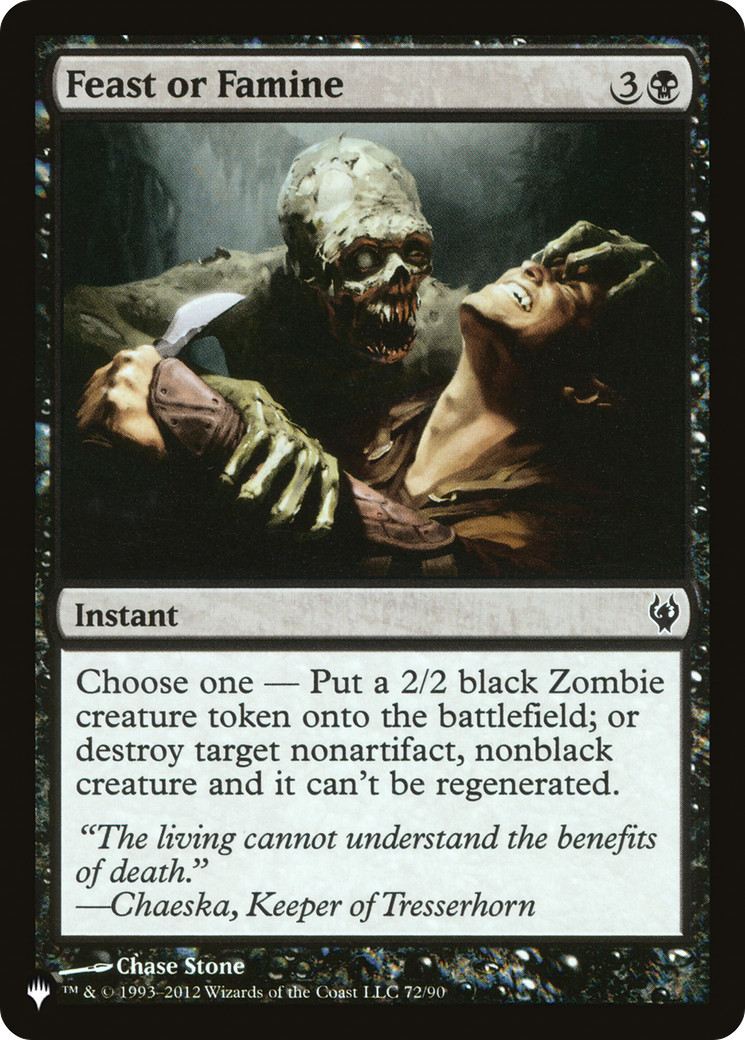 Feast or Famine [The List] | Eastridge Sports Cards & Games