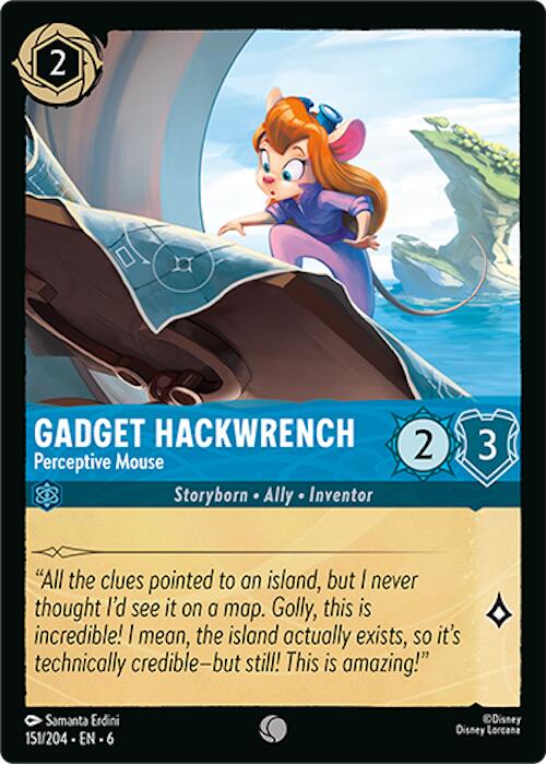 Gadget Hackwrench - Perceptive Mouse (151/204) [Azurite Sea] | Eastridge Sports Cards & Games