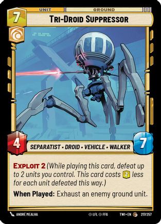 Tri-Droid Suppressor (217/257) - Twilight of the Republic