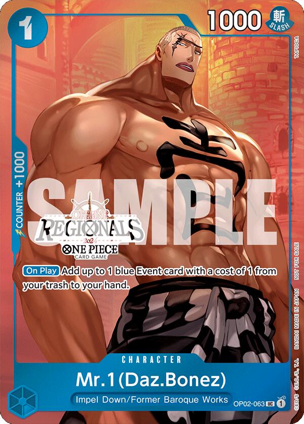 Mr.1 (Daz.Bonez) (Offline Regional 2024 Vol. 3) [One Piece Promotion Cards] | Eastridge Sports Cards & Games