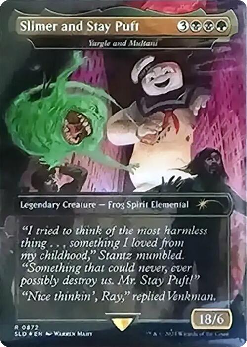 Slimer and Stay Puft - Yargle and Multani (Rainbow Foil) [Secret Lair Drop Series] | Eastridge Sports Cards & Games