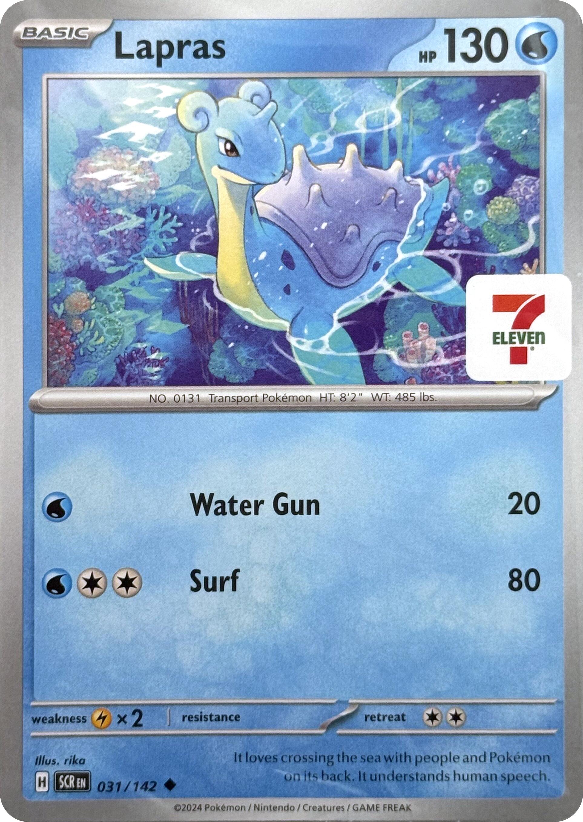 Lapras (031/142) (7-Eleven Promo) [Miscellaneous Cards] | Eastridge Sports Cards & Games