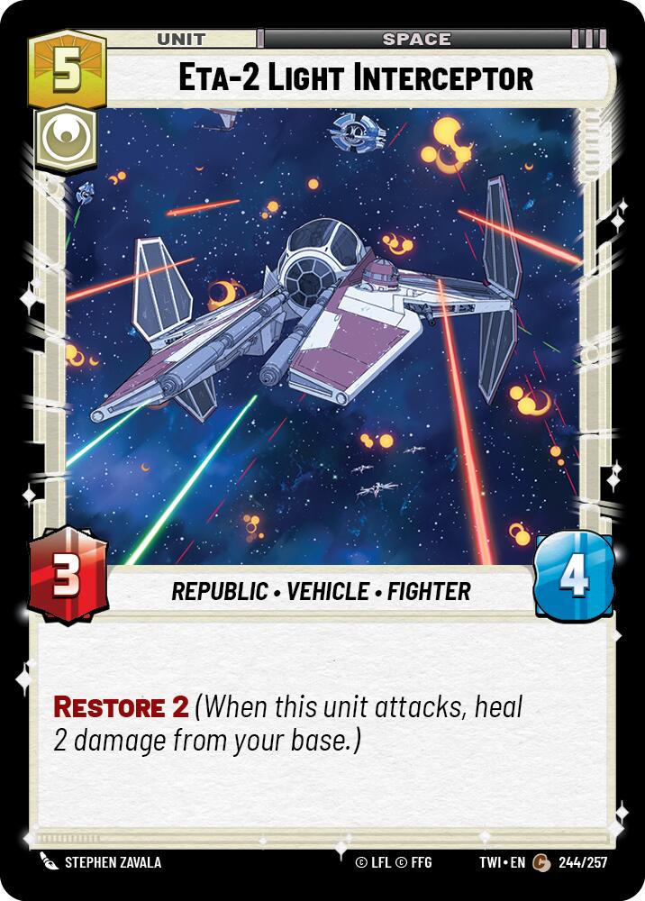 ETA-2 Light Interceptor (244/257) (244/257) [Twilight of the Republic] | Eastridge Sports Cards & Games