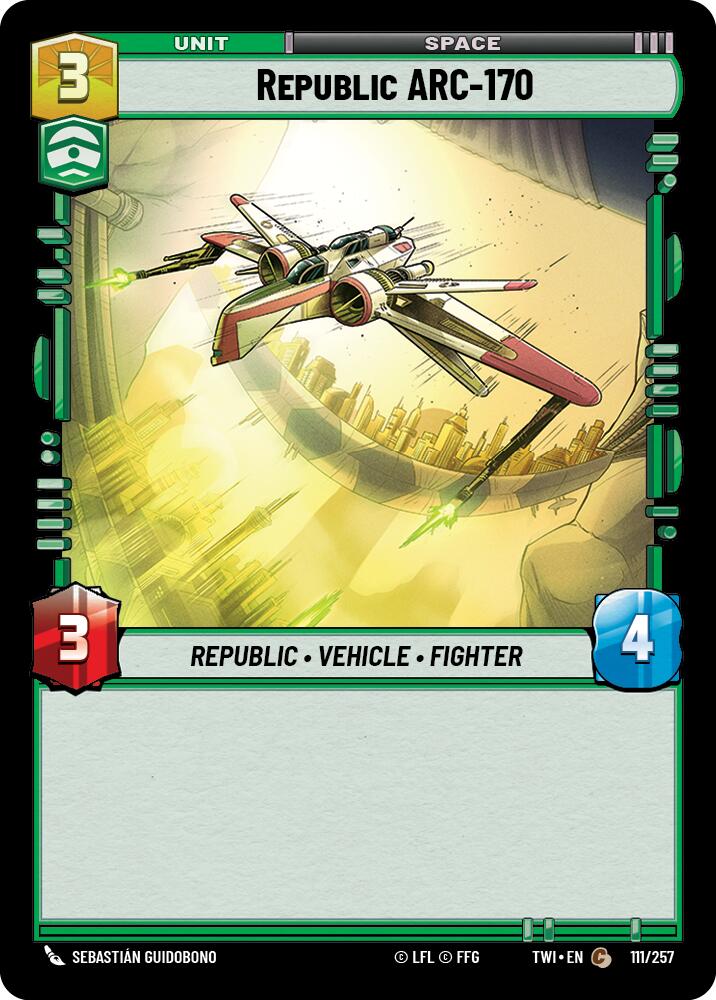 Republic ARC-170 (111/257) (111/257) [Twilight of the Republic] | Eastridge Sports Cards & Games