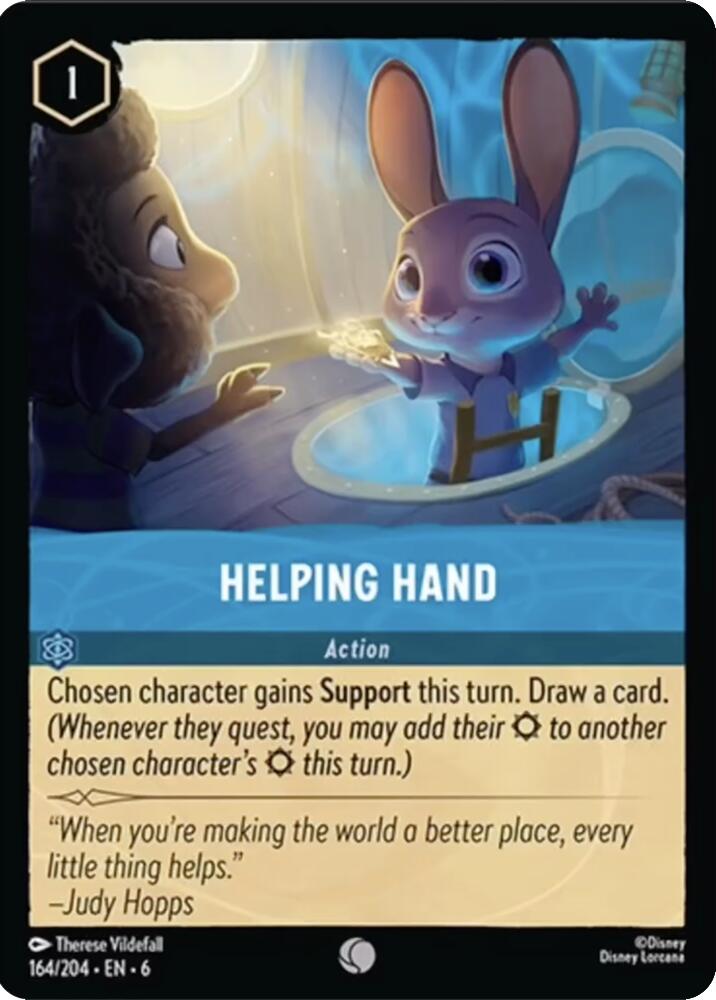 Helping Hand (164/204) [Azurite Sea] | Eastridge Sports Cards & Games