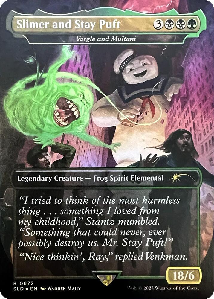 Slimer and Stay Puft - Yargle and Multani [Secret Lair Drop Series] | Eastridge Sports Cards & Games