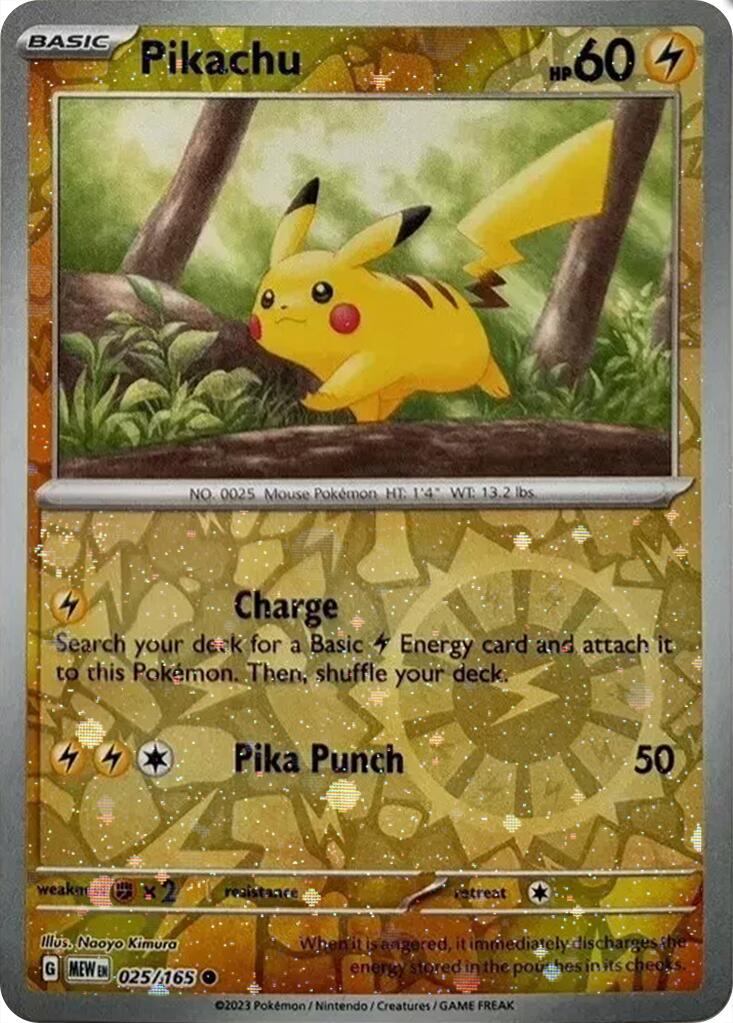 Pikachu (025/165) (Cosmos Holo) (Costco Exclusive) [Miscellaneous Cards] | Eastridge Sports Cards & Games