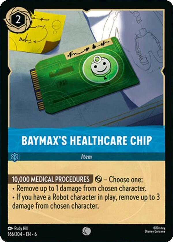 Baymax's Healthcare Chip (166/204) [Azurite Sea] | Eastridge Sports Cards & Games