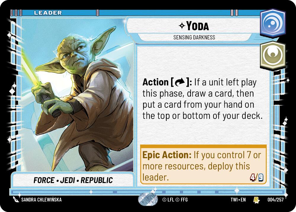 Yoda - Sensing Darkness (004/257) (004/257) [Twilight of the Republic] | Eastridge Sports Cards & Games