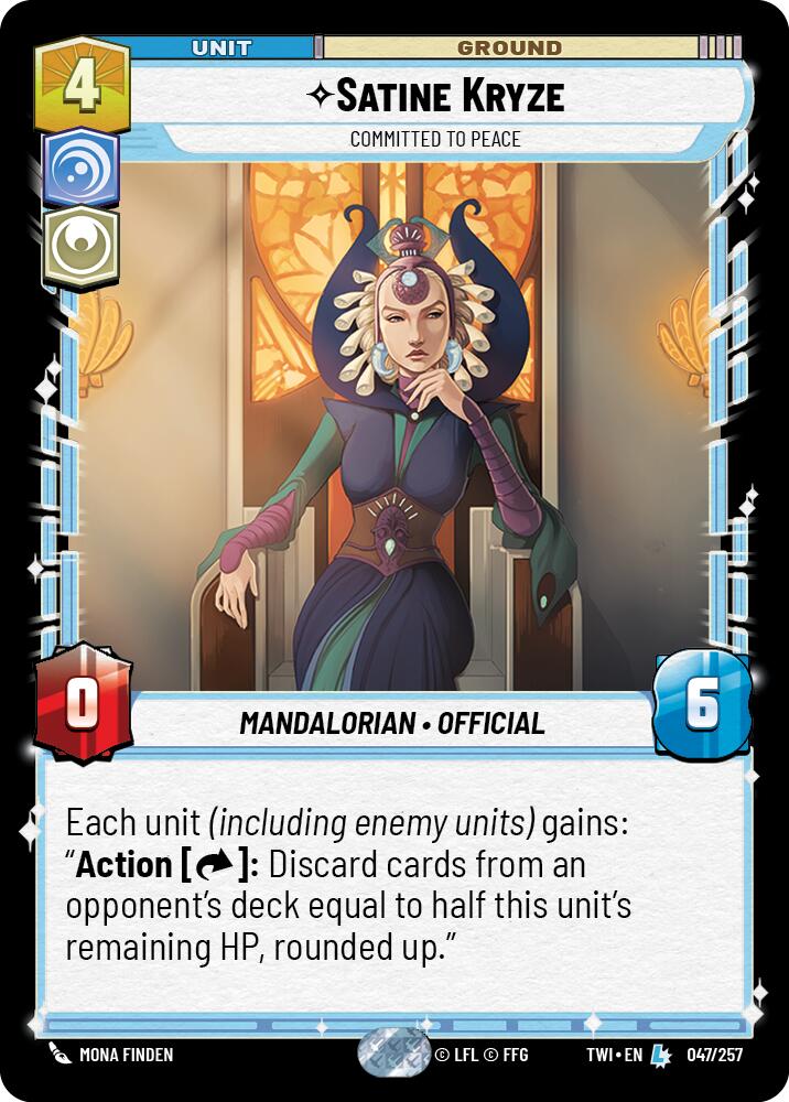 Satine Kryze - Committed to Peace (047/257) (047/257) [Twilight of the Republic] | Eastridge Sports Cards & Games