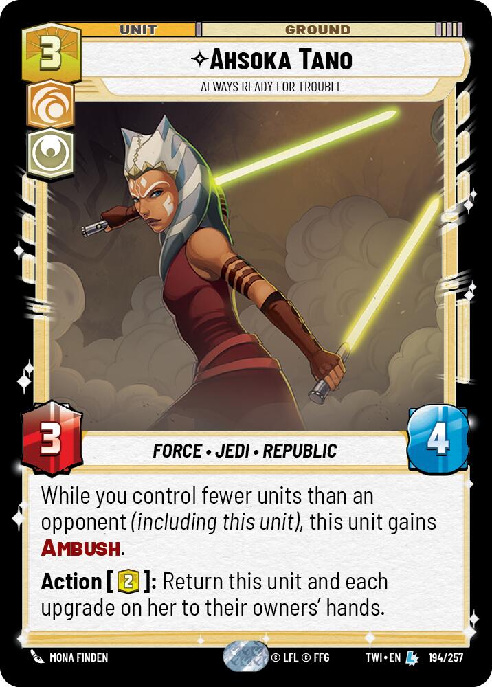 Ahsoka Tano - Always Ready For Trouble (194/257) (194/257) [Twilight of the Republic] | Eastridge Sports Cards & Games