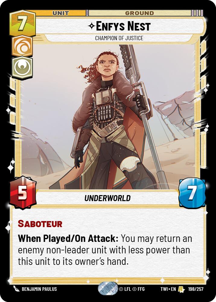 Enfys Nest - Champion of Justice (198/257) (198/257) [Twilight of the Republic] | Eastridge Sports Cards & Games