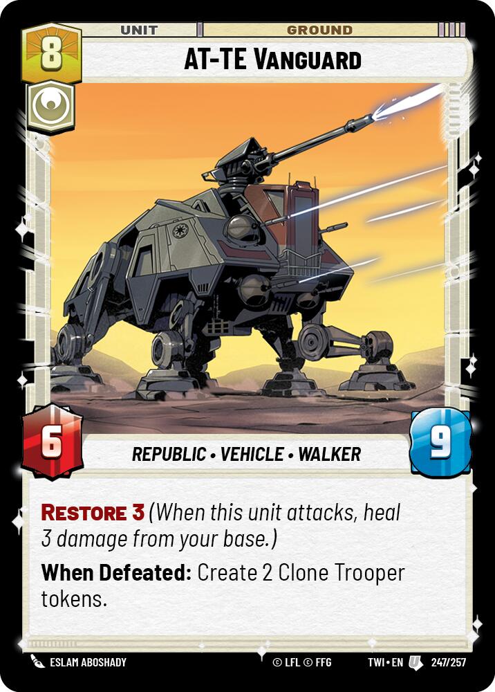 AT-TE Vanguard (247/257) (247/257) [Twilight of the Republic] | Eastridge Sports Cards & Games