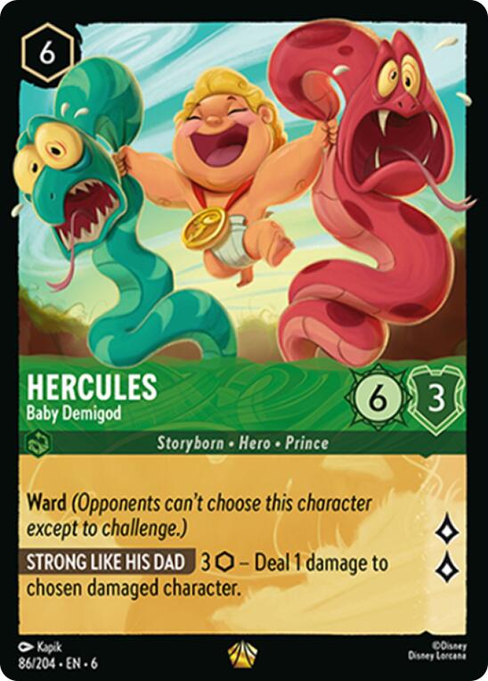 Hercules - Baby Demigod (86/204) [Azurite Sea] | Eastridge Sports Cards & Games