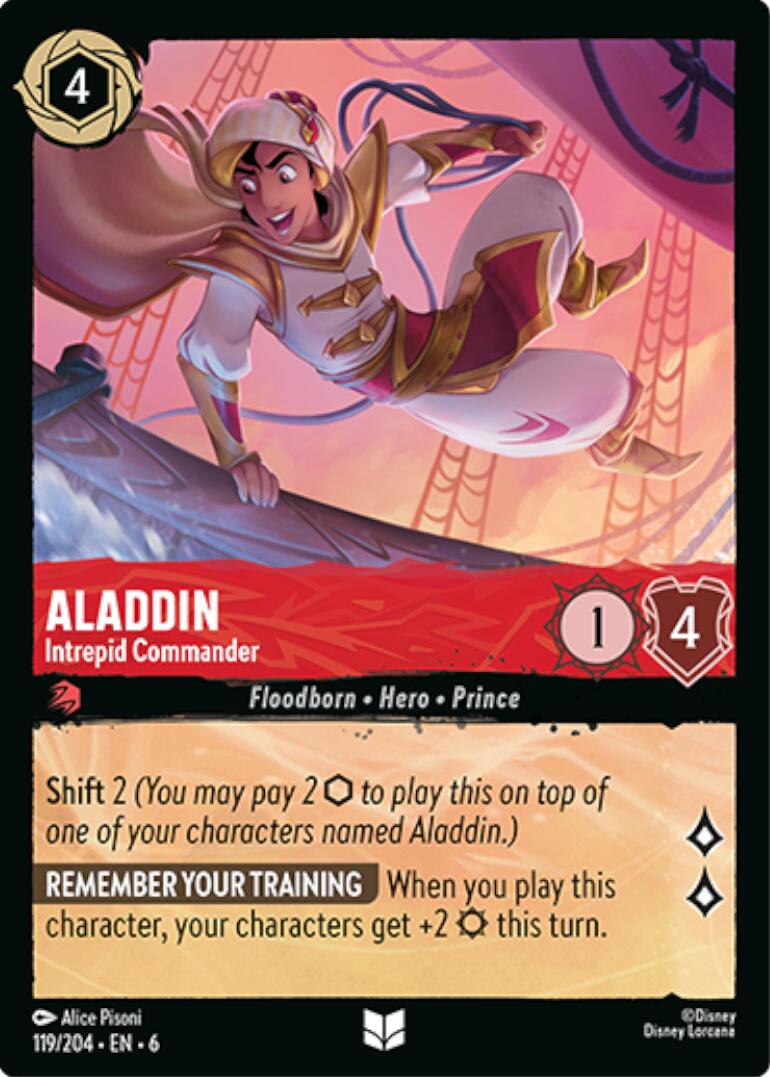 Aladdin - Intrepid Commander (119/204) [Azurite Sea] | Eastridge Sports Cards & Games