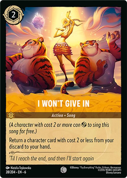 I Won't Give In (28/204) [Azurite Sea] | Eastridge Sports Cards & Games