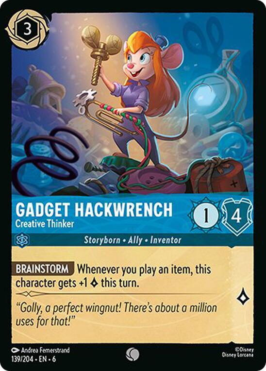 Gadget Hackwrench - Creative Thinker (139/204) [Azurite Sea] | Eastridge Sports Cards & Games