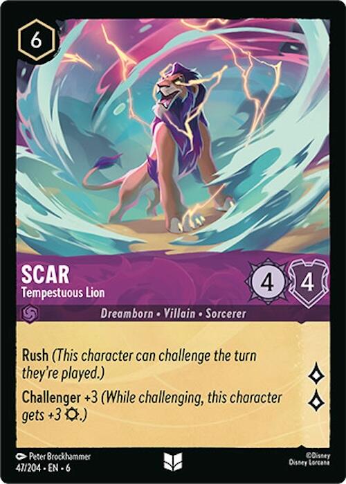 Scar - Tempestuous Lion (47/204) [Azurite Sea] | Eastridge Sports Cards & Games