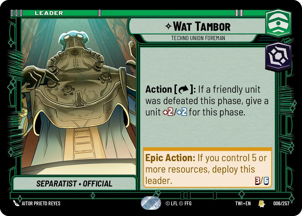 Wat Tambor - Techno Union Foreman (006/257) (006/257) [Twilight of the Republic] | Eastridge Sports Cards & Games