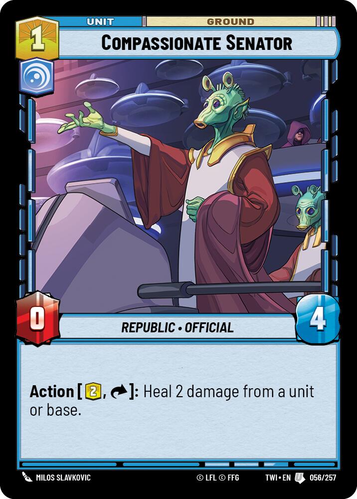 Compassionate Senator (056/257) (056/257) [Twilight of the Republic] | Eastridge Sports Cards & Games