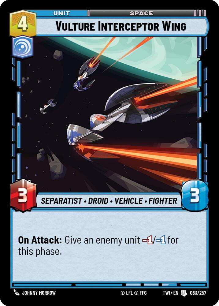 Vulture Interceptor Wing (063/257) (063/257) [Twilight of the Republic] | Eastridge Sports Cards & Games