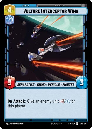 Vulture Interceptor Wing (063/257) - Twilight of the Republic