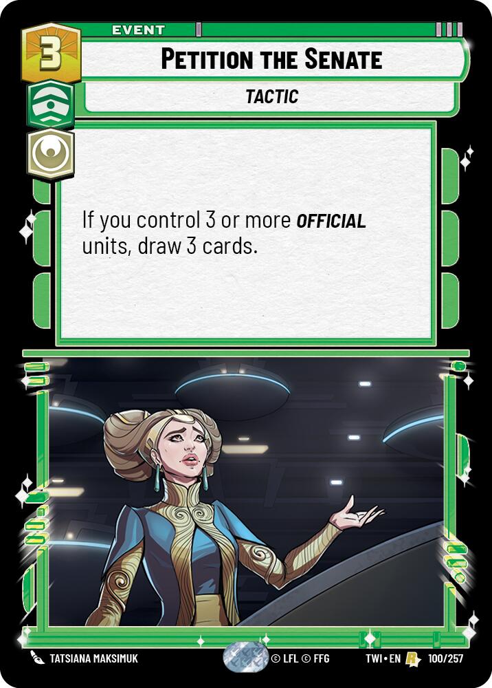 Petition the Senate (100/257) (100/257) [Twilight of the Republic] | Eastridge Sports Cards & Games