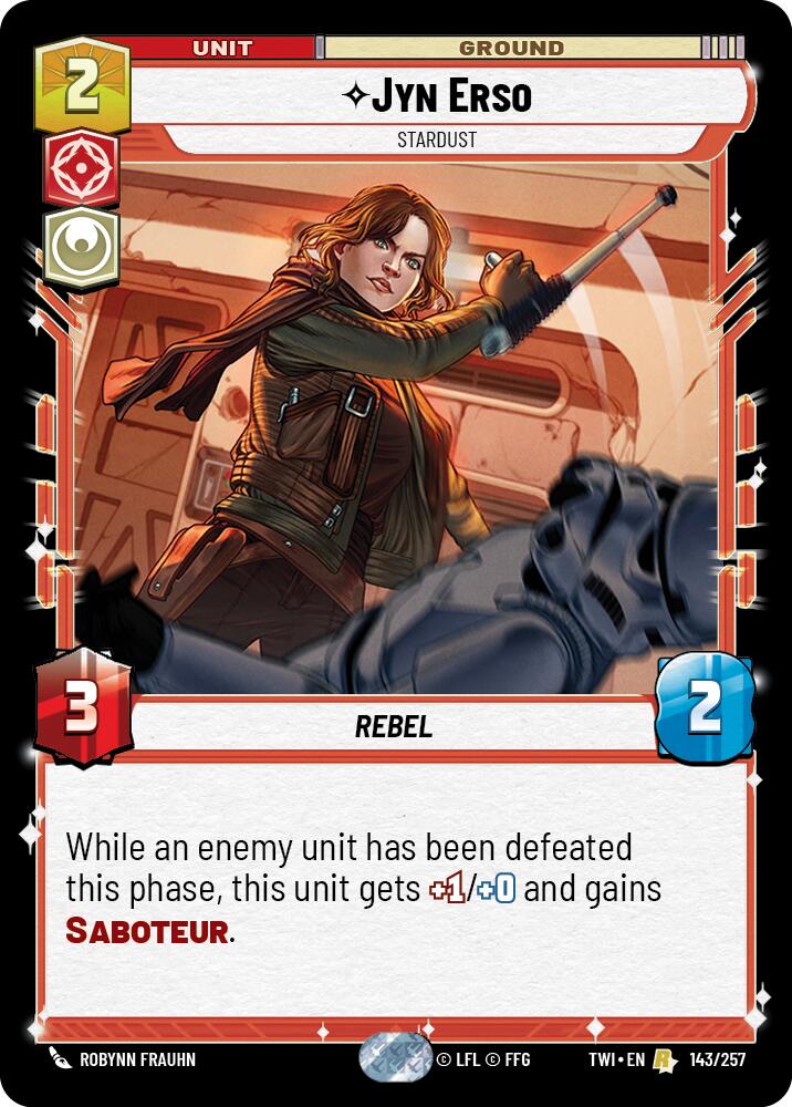 Jyn Erso - Stardust (143/257) (143/257) [Twilight of the Republic] | Eastridge Sports Cards & Games