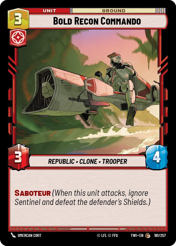 Bold Recon Commando (161/257) (161/257) [Twilight of the Republic] | Eastridge Sports Cards & Games