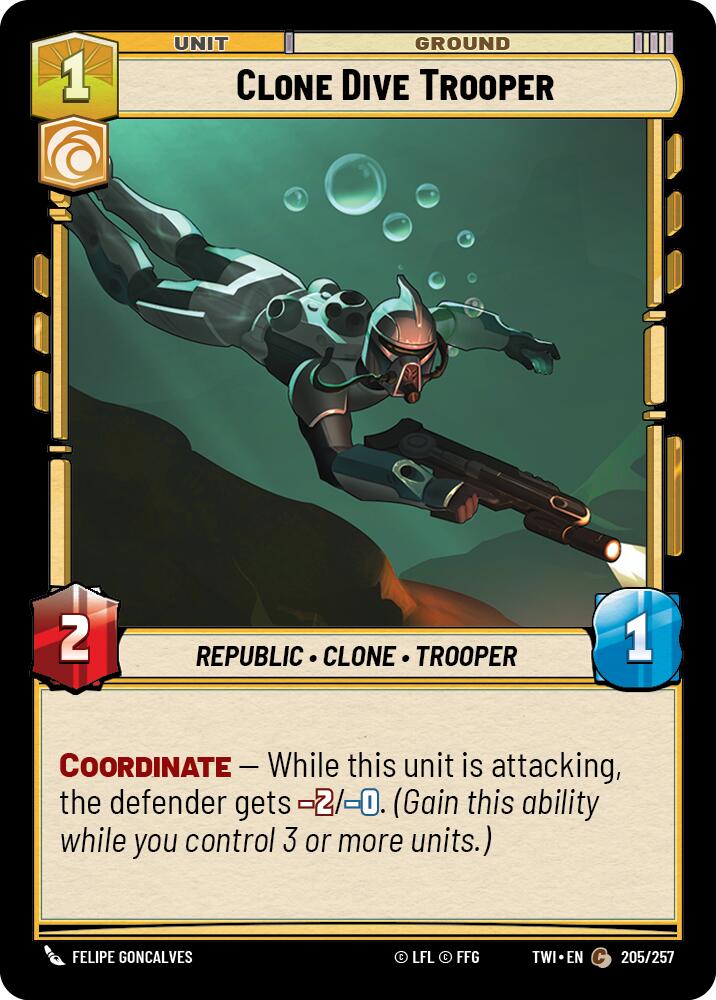 Clone Dive Trooper (205/257) (205/257) [Twilight of the Republic] | Eastridge Sports Cards & Games