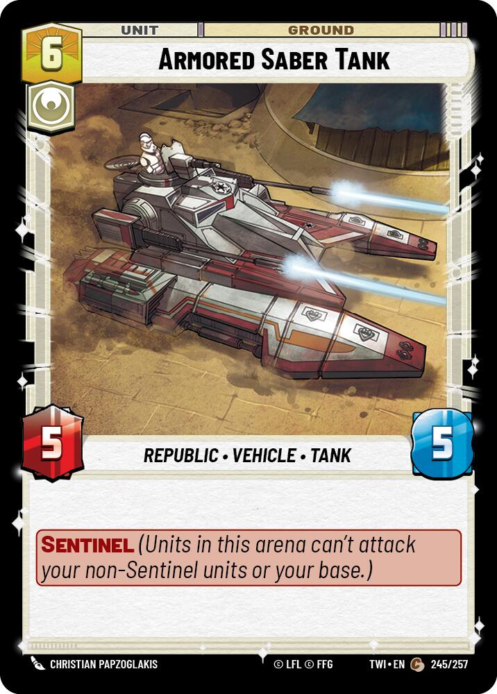 Armored Saber Tank (245/257) (245/257) [Twilight of the Republic] | Eastridge Sports Cards & Games