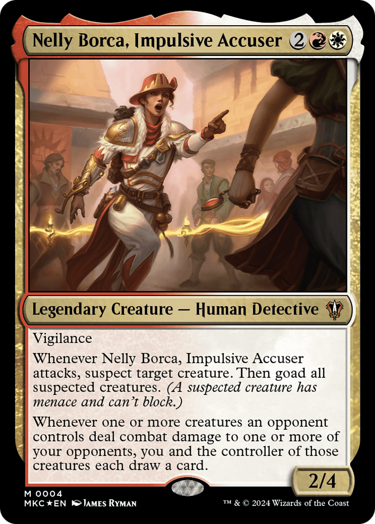 Nelly Borca, Impulsive Accuser [Murders at Karlov Manor Commander] | Eastridge Sports Cards & Games