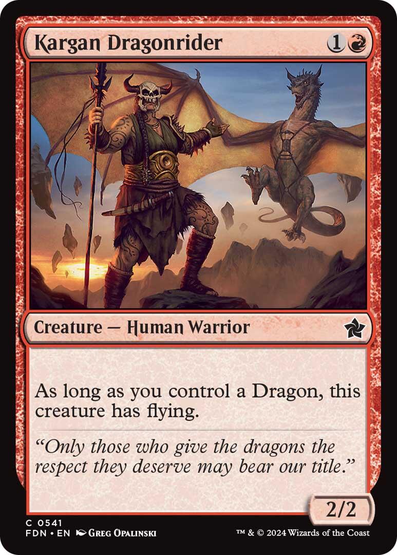 Kargan Dragonrider [Foundations] | Eastridge Sports Cards & Games