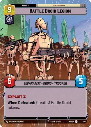 Battle Droid Escort (Hyperspace) (05/10) - Twilight of the Republic Weekly Play Promos