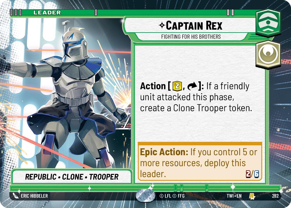 Captain Rex - Fighting For His Brothers (282) (Hyperspace) (282) [Twilight of the Republic] | Eastridge Sports Cards & Games