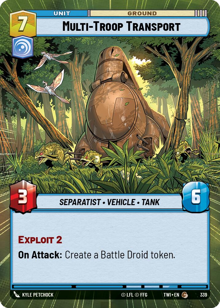 Multi-Troop Transport (339) (Hyperspace) (339) [Twilight of the Republic] | Eastridge Sports Cards & Games