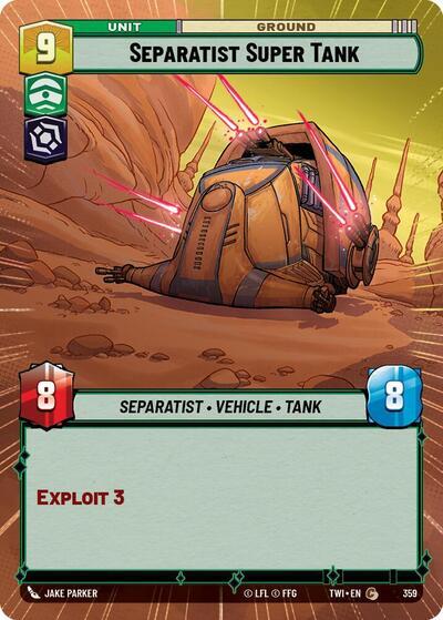 Separatist Super Tank (359) (Hyperspace) (359) [Twilight of the Republic] | Eastridge Sports Cards & Games