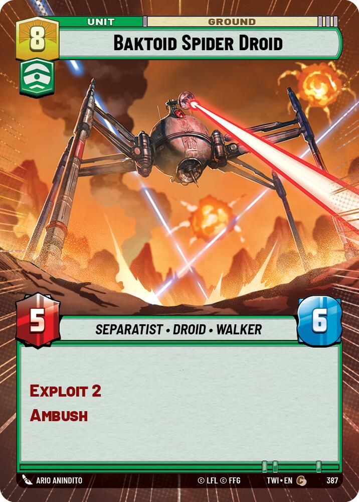 Baktoid Spider Droid (387) (Hyperspace) (387) [Twilight of the Republic] | Eastridge Sports Cards & Games