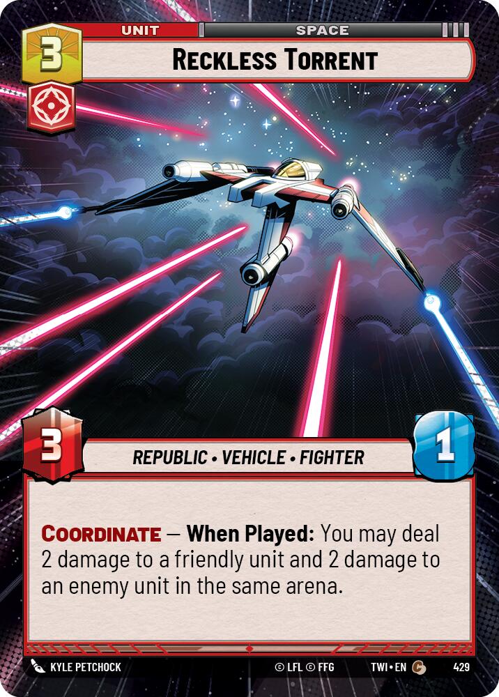Reckless Torrent (429) (Hyperspace) (429) [Twilight of the Republic] | Eastridge Sports Cards & Games
