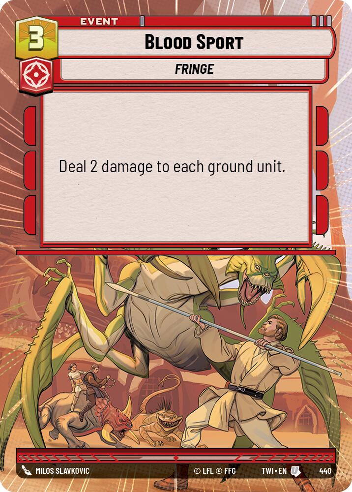 Blood Sport (440) (Hyperspace) (440) [Twilight of the Republic] | Eastridge Sports Cards & Games