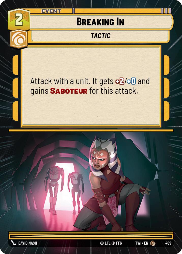 Breaking In (489) (Hyperspace) (489) [Twilight of the Republic] | Eastridge Sports Cards & Games