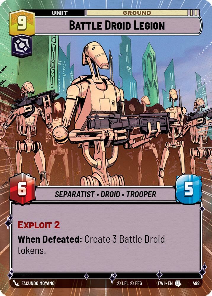 Battle Droid Legion (498) (Hyperspace) (498) [Twilight of the Republic] | Eastridge Sports Cards & Games