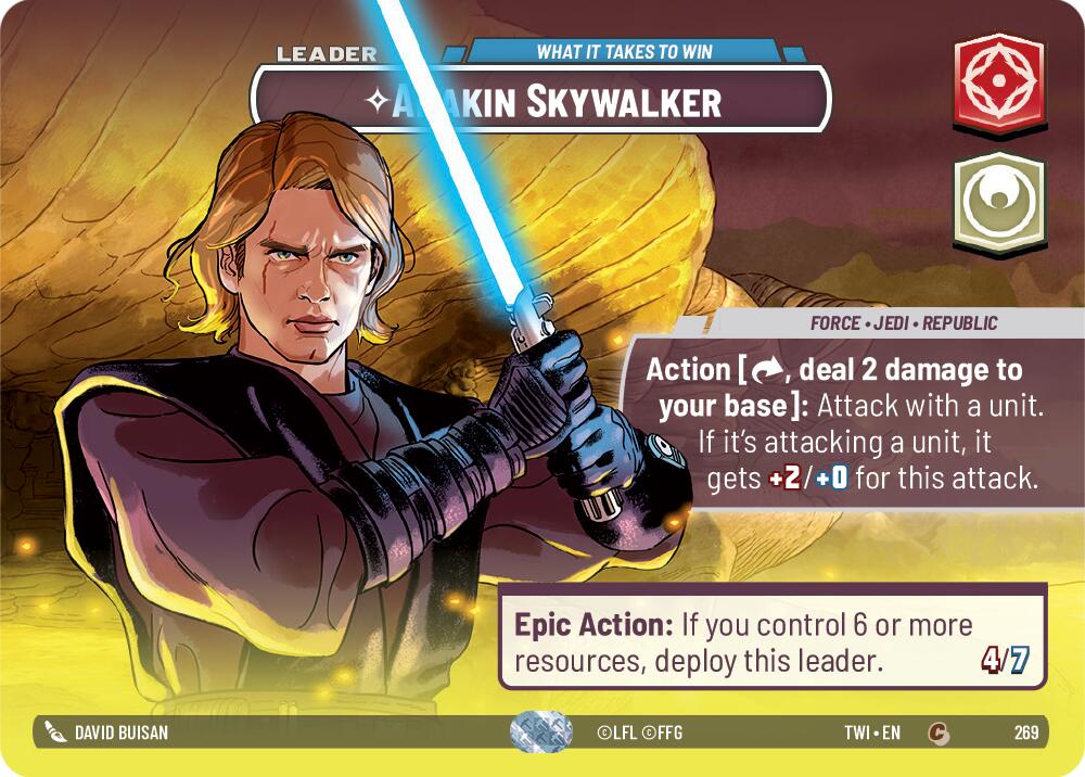 Anakin Skywalker - What it Takes to Win (269) (Showcase) (269) [Twilight of the Republic] | Eastridge Sports Cards & Games