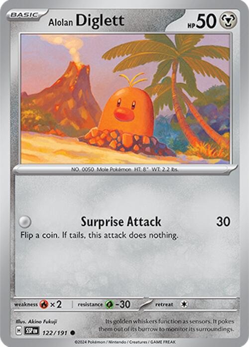 Alolan Diglett (122/191) [Scarlet & Violet: Surging Sparks] | Eastridge Sports Cards & Games