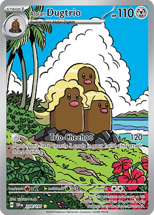 Alolan Dugtrio (208/191) [Scarlet & Violet: Surging Sparks] | Eastridge Sports Cards & Games