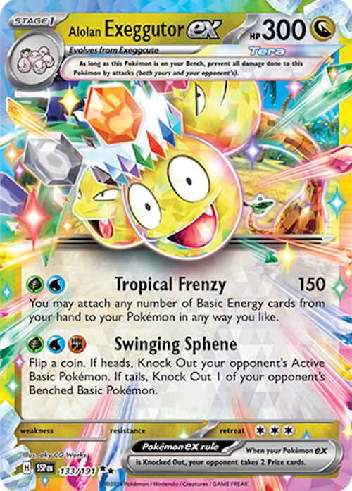 Alolan Exeggutor ex (133/191) [Scarlet & Violet: Surging Sparks] | Eastridge Sports Cards & Games