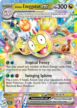 Alolan Exeggutor ex (133/191) [Scarlet & Violet: Surging Sparks] | Eastridge Sports Cards & Games