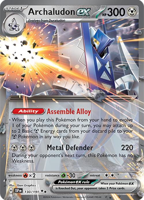 Archaludon ex (130/191) [Scarlet & Violet: Surging Sparks] | Eastridge Sports Cards & Games